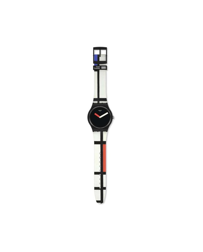 SWATCH RED, BLUE AND WHITE, BY PIET MONDRIAN - SUOZ344